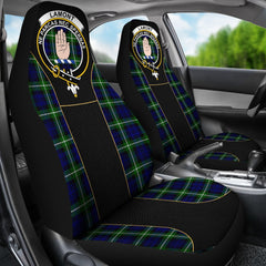 Clan Lamont Tartan Crest Car seat Cover SS33 Clan Lamont Tartan Today   