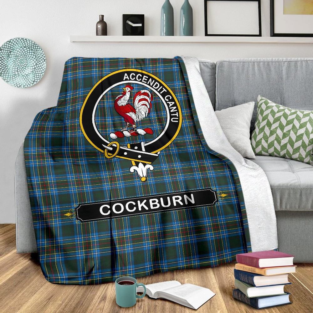 Clan Cockburn Family Tartan Crest Blanket 3 Sizes KK92 Clan Cockburn Tartan Today   
