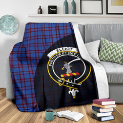 Clan Elliot Modern Tartan Crest Blanket 3 Sizes MU67 Clan Elliot Tartan Today   