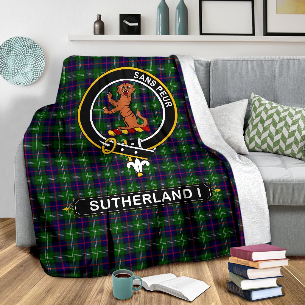 Clan Sutherland Tartan Crest BlanketsCM29 Clan Sutherland Tartan Today   