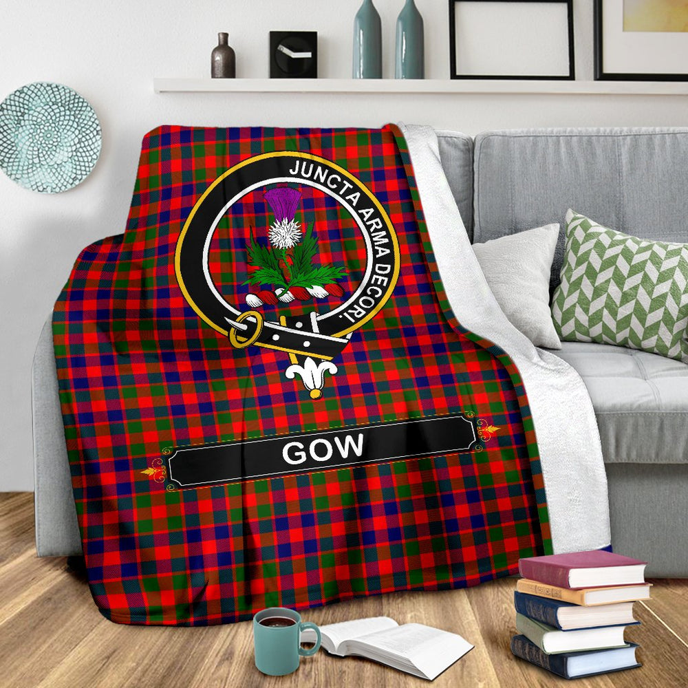 Clan Gow Of Skeoch Tartan Crest BlanketsVY18 Clan Gow Tartan Today   