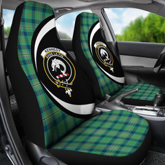 Clan Kennedy Ancient Tartan Crest Circle Car Seat Cover PT47 Clan Kennedy Tartan Today   
