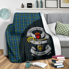 Clan Smith Ancient Family Tartan Crest Blanket 3 Sizes AB45 Clan Smith Tartan Today   