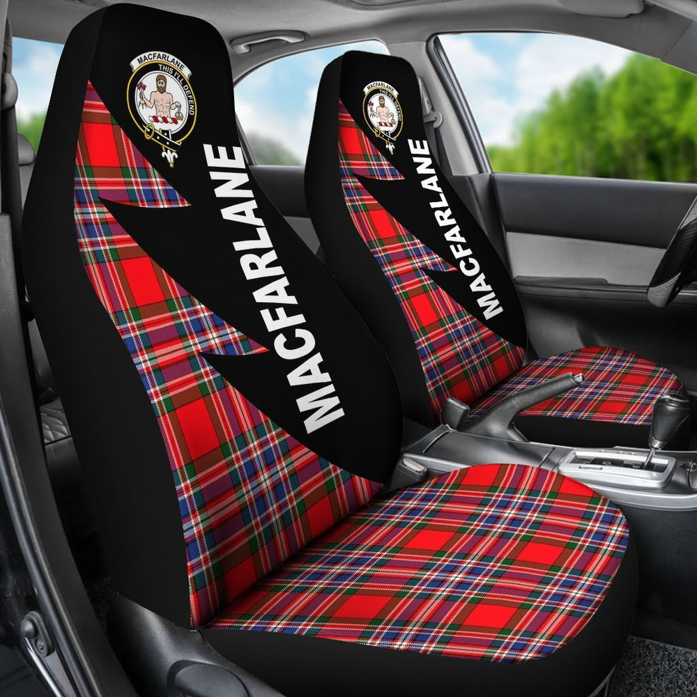 Clan MacFarlane Tartan Crest Car seat Cover CQ38 Clan MacFarlane Tartan Today   