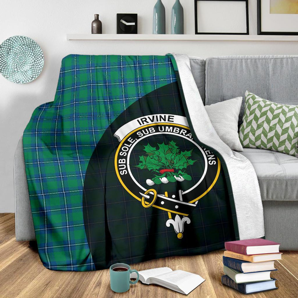 Clan Irvine Ancient Tartan Crest Blanket Wave Style ZI89 Clan Irvine Tartan Today   