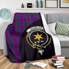 Clan Wardlaw Modern Tartan Crest Blanket Wave Style RZ13 Clan Wardlaw Tartan Today   