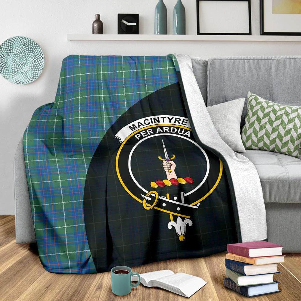 Clan MacIntyre Hunting Ancient Tartan Crest Blanket Wave Style UH37 Clan MacIntyre Tartan Today   