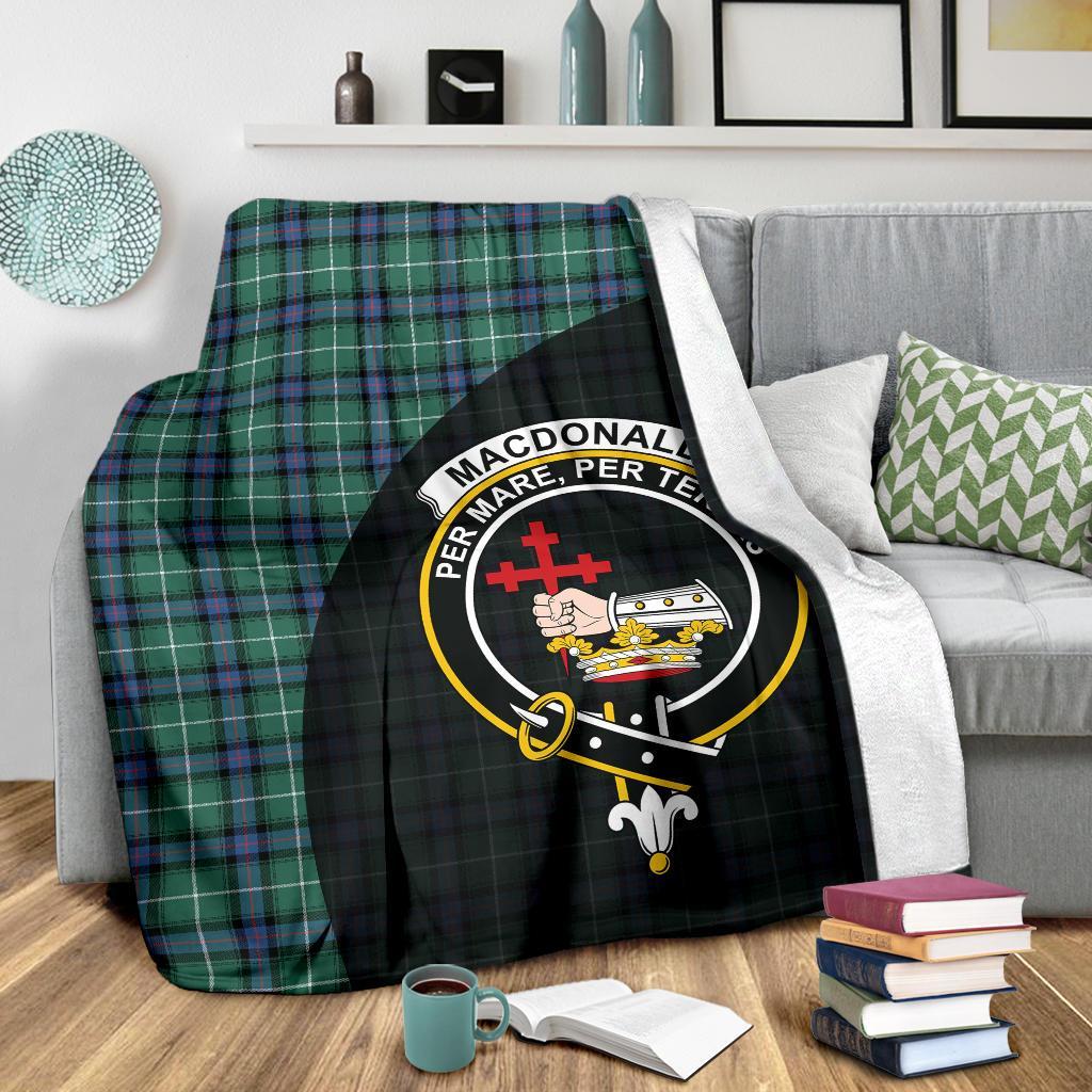 Clan MacDonald of the Isles Hunting Ancient Tartan Crest Blanket Wave Style HY23 Clan MacDonald Tartan Today   