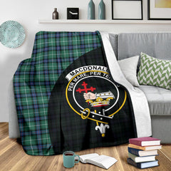 Clan MacDonald of the Isles Hunting Ancient Tartan Crest Blanket Wave Style HY23 Clan MacDonald Tartan Today   