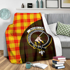 Clan MacMillan Tartan Crest Blanket Wave Style WM34 Clan MacMillan Tartan Today   