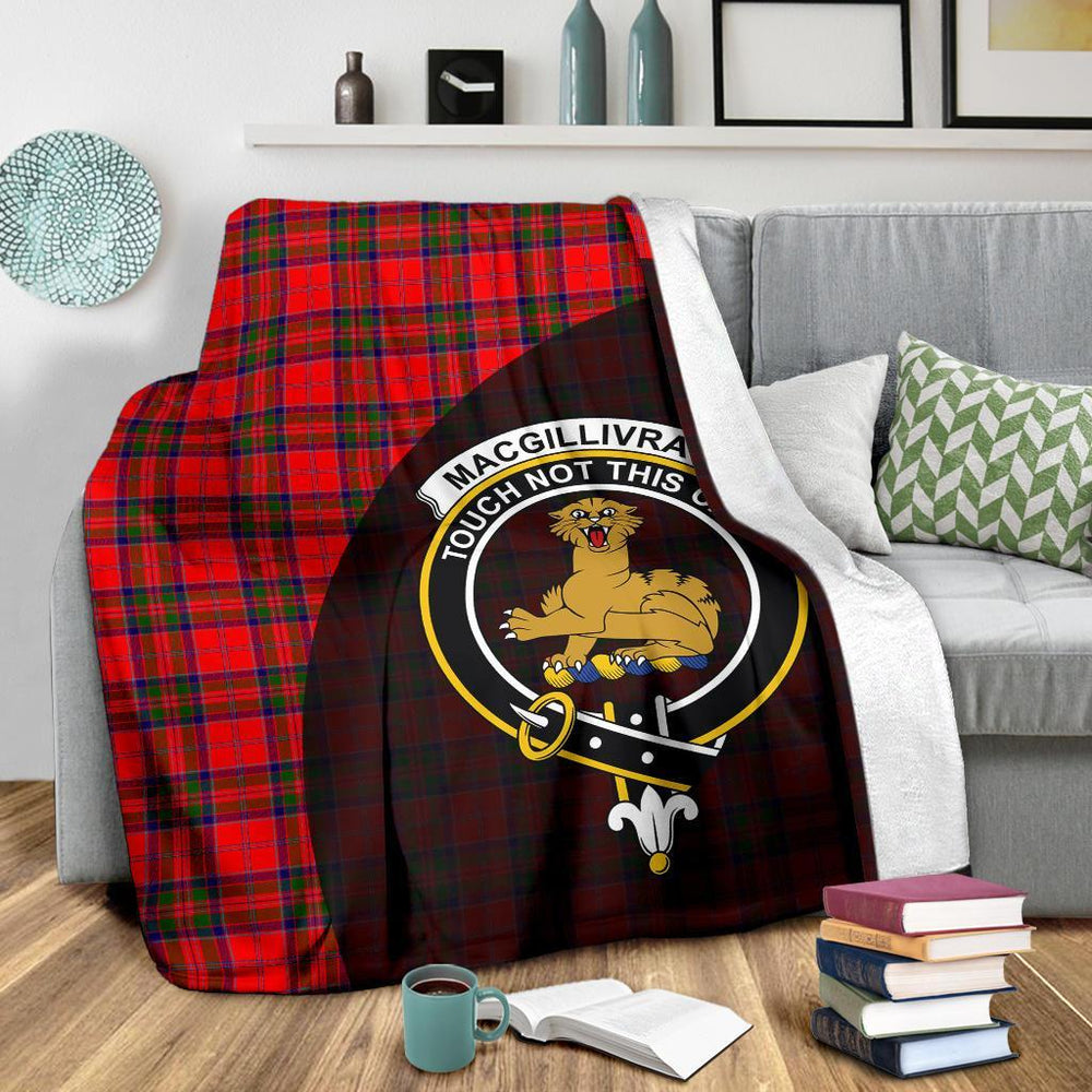 Clan MacGillivray Modern Tartan Crest Blanket Wave Style KB71 Clan MacGillivray Tartan Today   