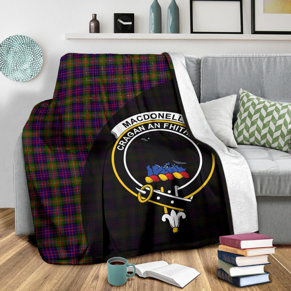 Clan MacDonnell Of Glengarry Modern Tartan Crest Blanket Wave Style UT83 Clan Glen Tartan Today   
