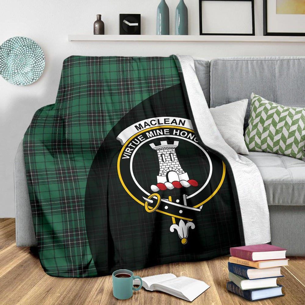 Clan MacLean Hunting Ancient Tartan Crest Blanket Wave Style NC91 Clan Hall Tartan Today   
