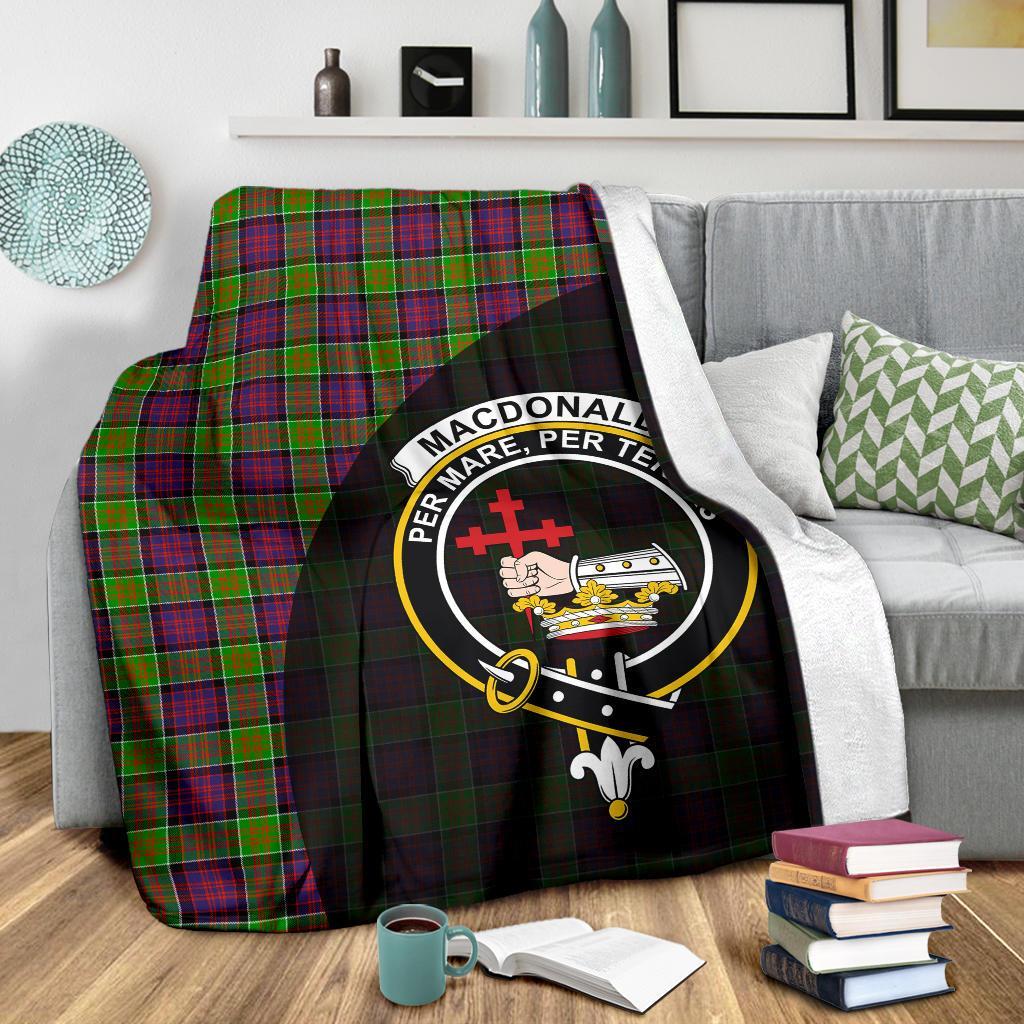 Clan MacDonald of Clanranald Tartan Crest Blanket Wave Style CF36 Clan MacDonald of Clanranald Tartan Today   