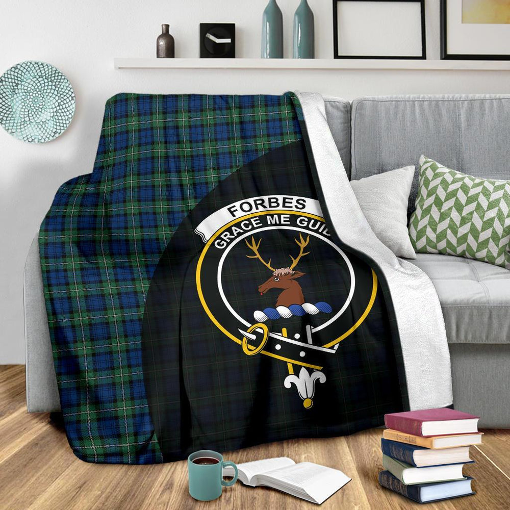 Clan Forbes Ancient Tartan Crest Blanket Wave Style CT82 Clan Forbes Tartan Today   