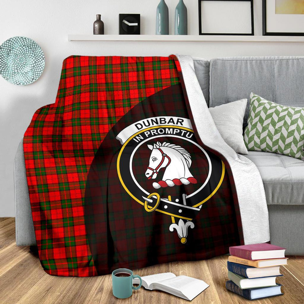 Clan Dunbar Modern Tartan Crest Blanket Wave Style FT93 Clan Dunbar Tartan Today   