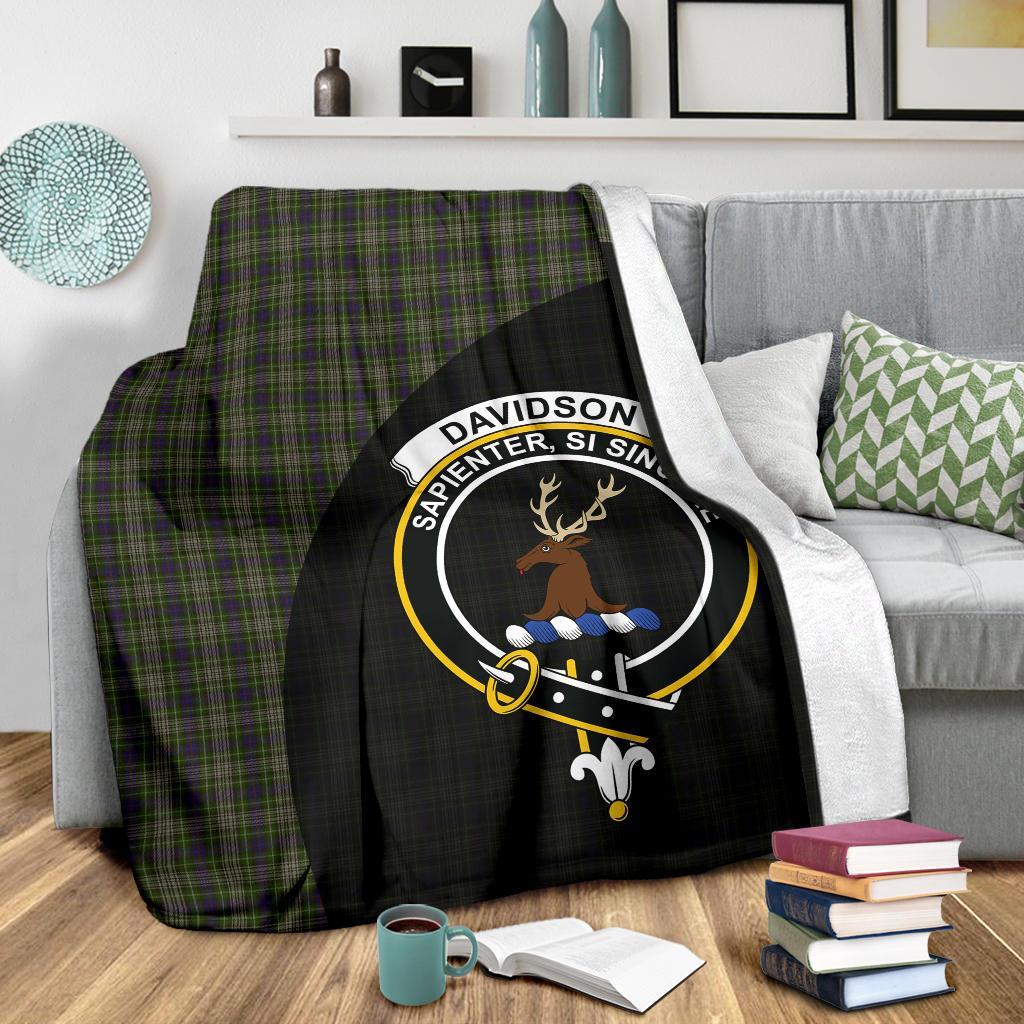 Clan Davidson Tulloch Dress Tartan Crest Blanket Wave Style NQ54 Clan Davidson Tartan Today   