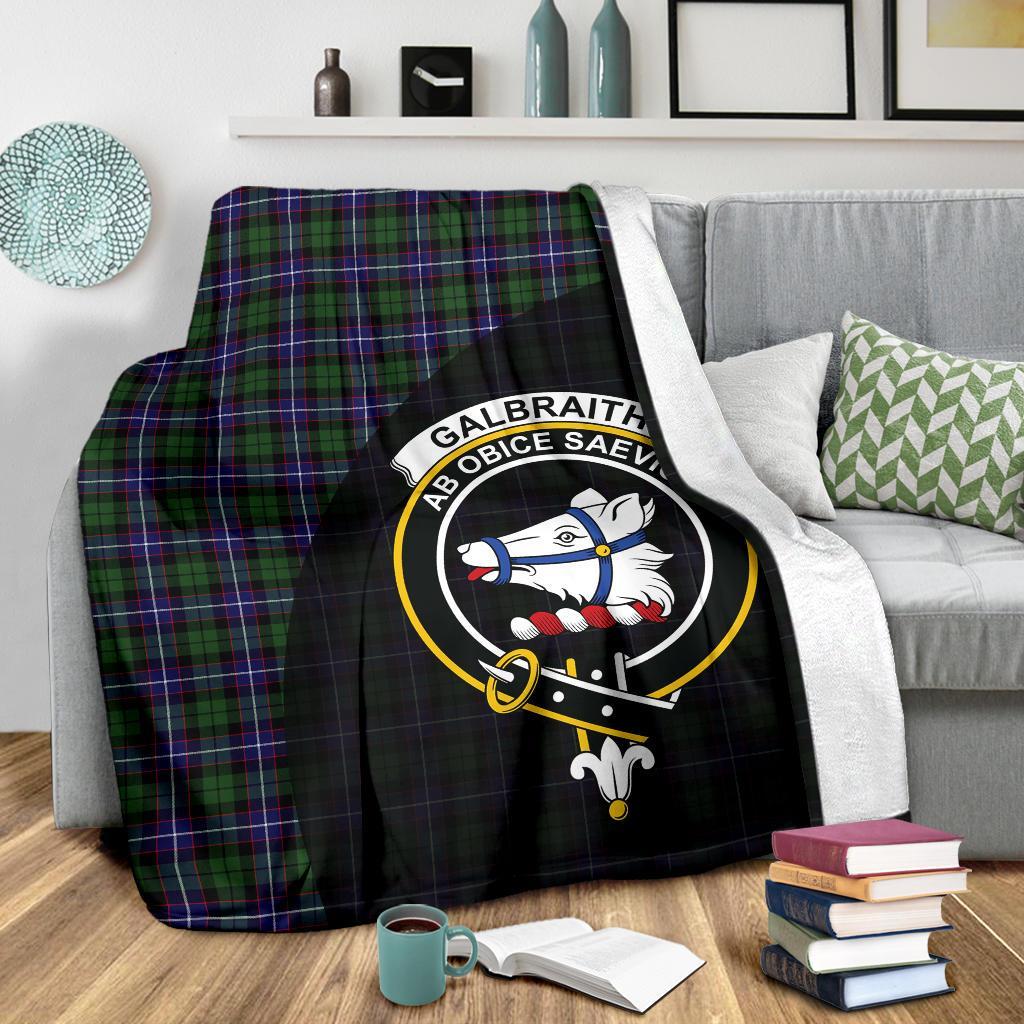 Clan Galbraith Modern Tartan Crest Blanket Wave Style PO79 Clan Rait Tartan Today   