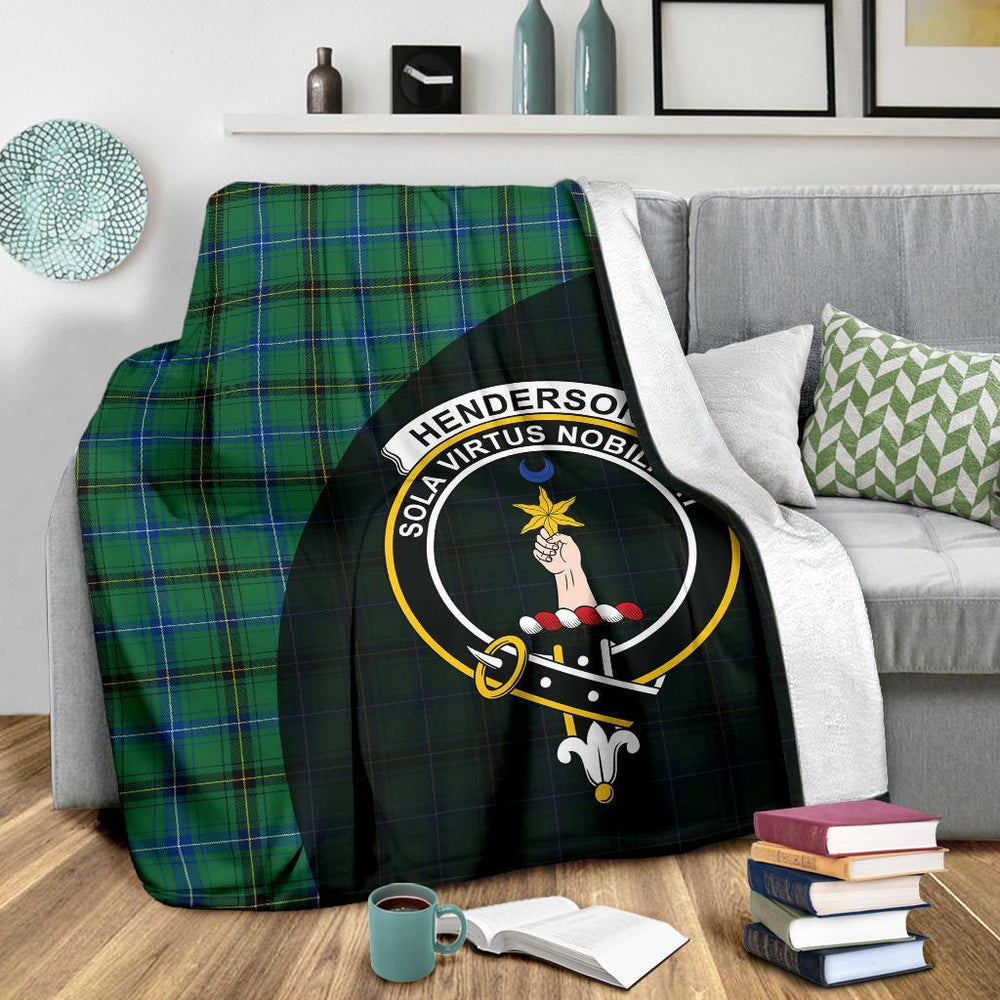 Clan Henderson Ancient Tartan Crest Blanket Wave Style FB81 Clan Henderson Tartan Today   