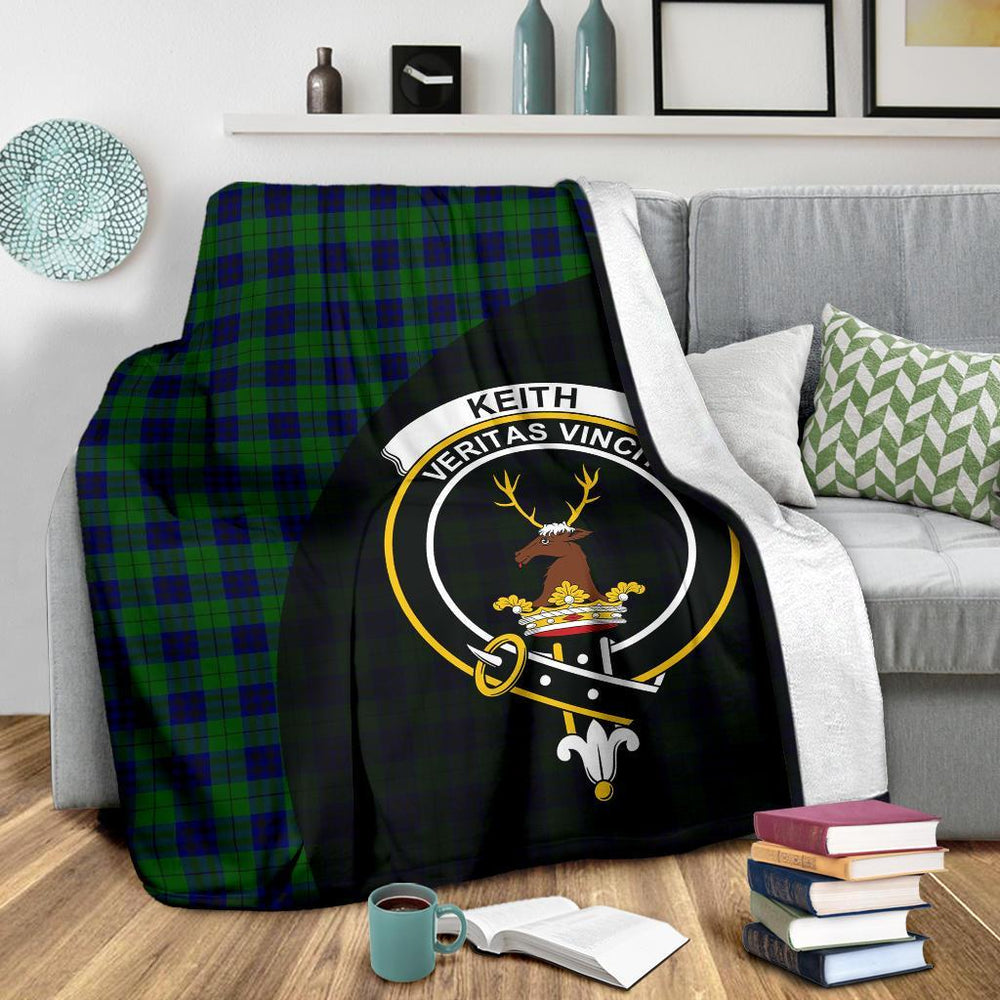 Clan Keith Modern Tartan Crest Blanket Wave Style HL13 Clan Keith Tartan Today   