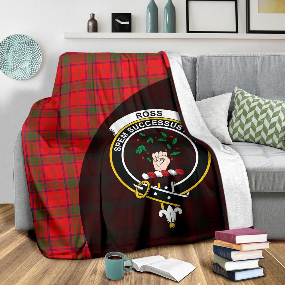 Clan Ross Modern Tartan Crest Blanket Wave Style FJ51 Clan Ross Tartan Today   