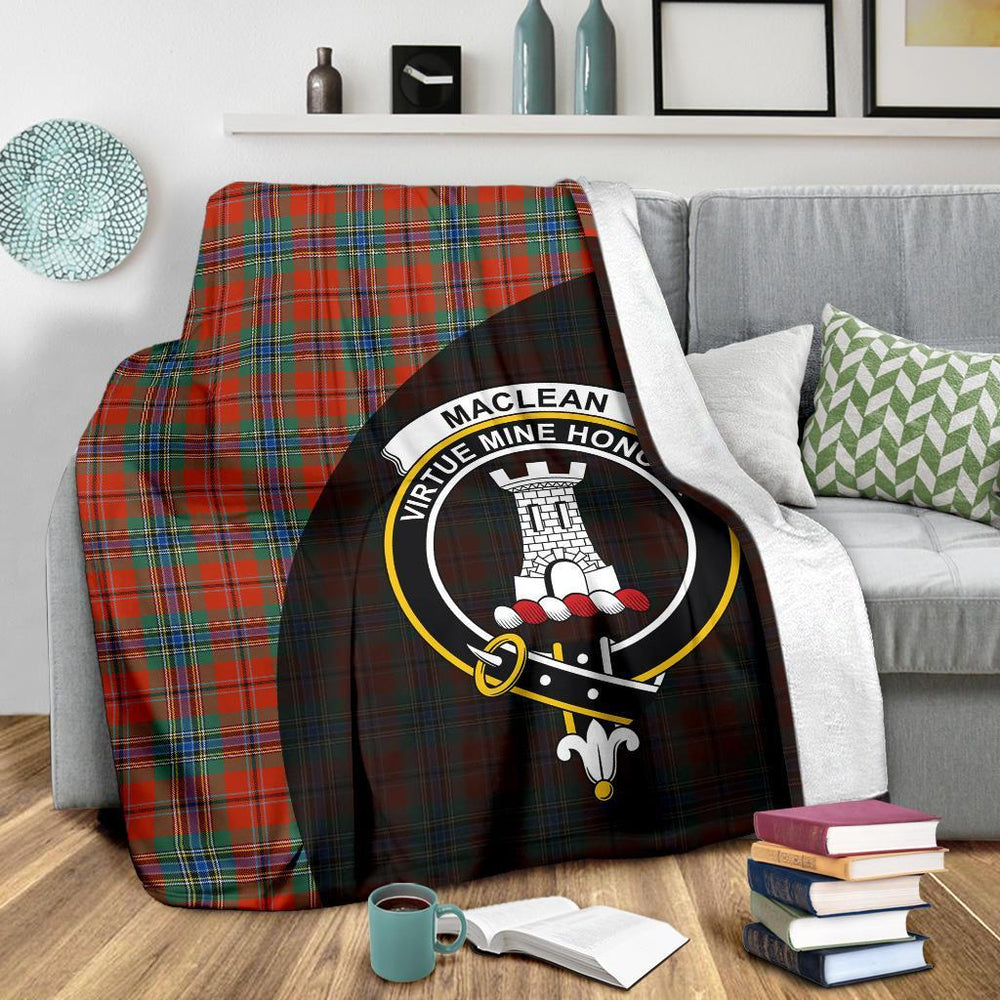 Clan MacLean of Duart Ancient Tartan Crest Blanket Wave Style IB65 Clan Hall Tartan Today   