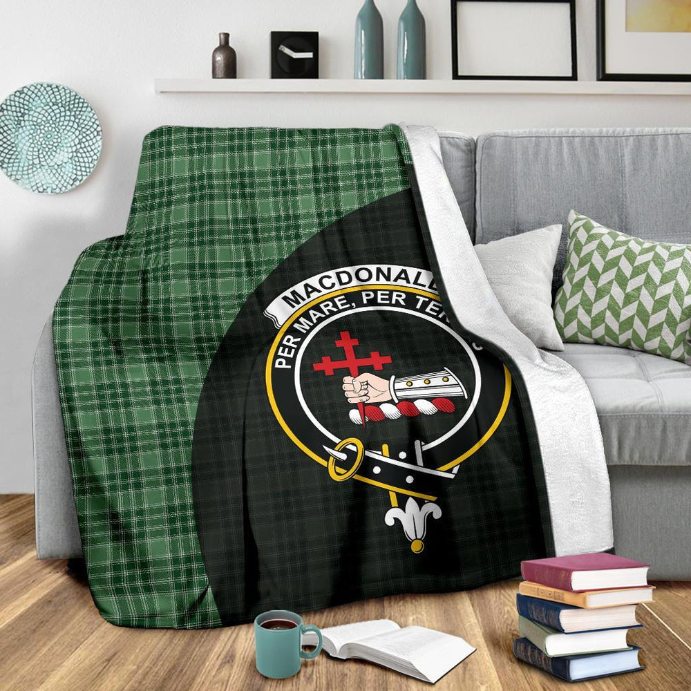 Clan MacDonald Lord of the Isles Hunting Tartan Crest Blanket Wave Style SR55 Clan MacDonald Tartan Today   