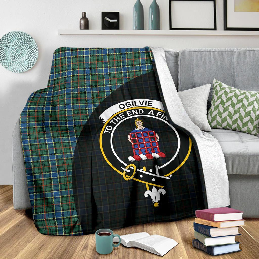 Clan Ogilvie Hunting Ancient Tartan Crest Blanket Wave Style DR67 Clan Ogilvie Tartan Today   