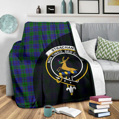 Clan Strachan Tartan Crest Blanket Wave Style MV14 Clan Strachan Tartan Today   