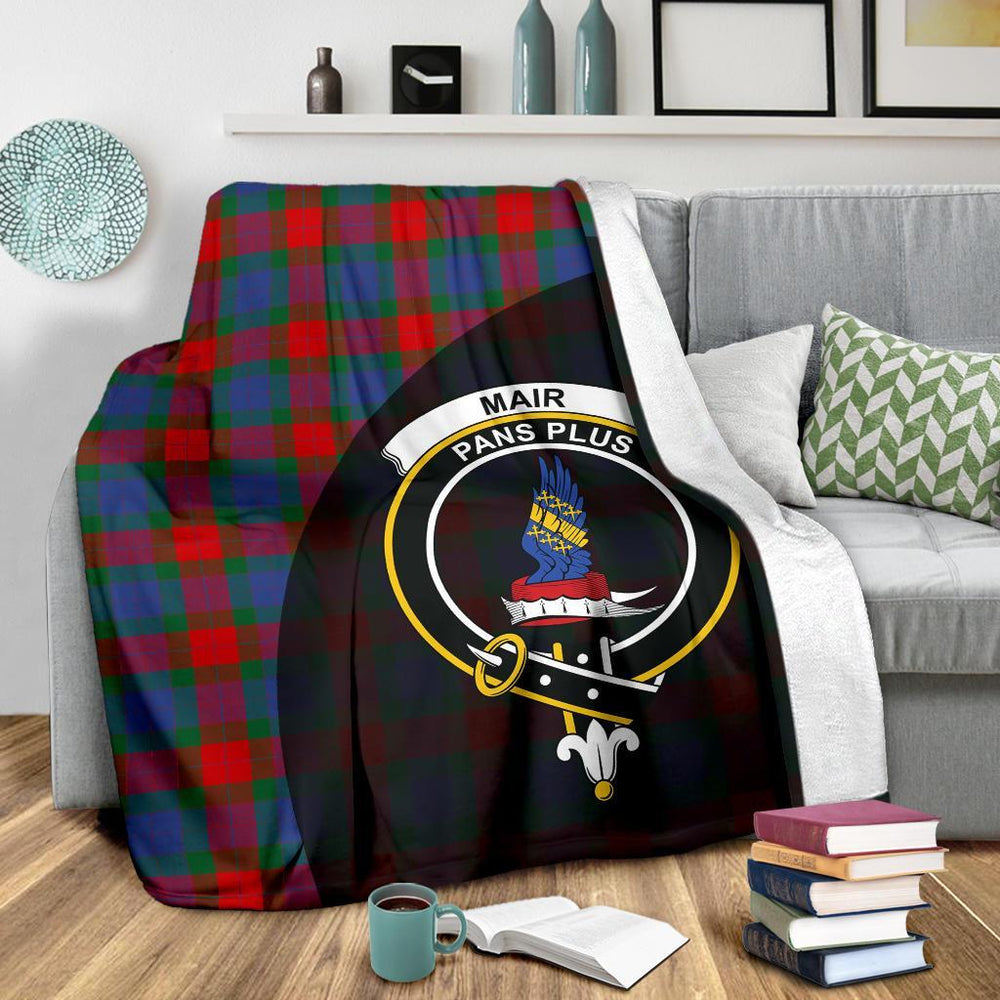 Clan Mar Tartan Crest Blanket Wave Style RV54 Clan Mar Tartan Today   