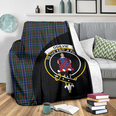 Clan Ogilvie Hunting Modern Tartan Crest Blanket Wave Style VR12 Clan Ogilvie Tartan Today   