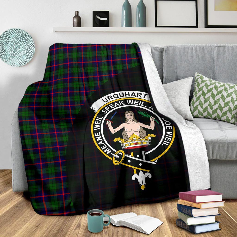 Clan Urquhart Modern Tartan Crest Blanket Wave Style XZ41 Clan Urquhart Tartan Today   