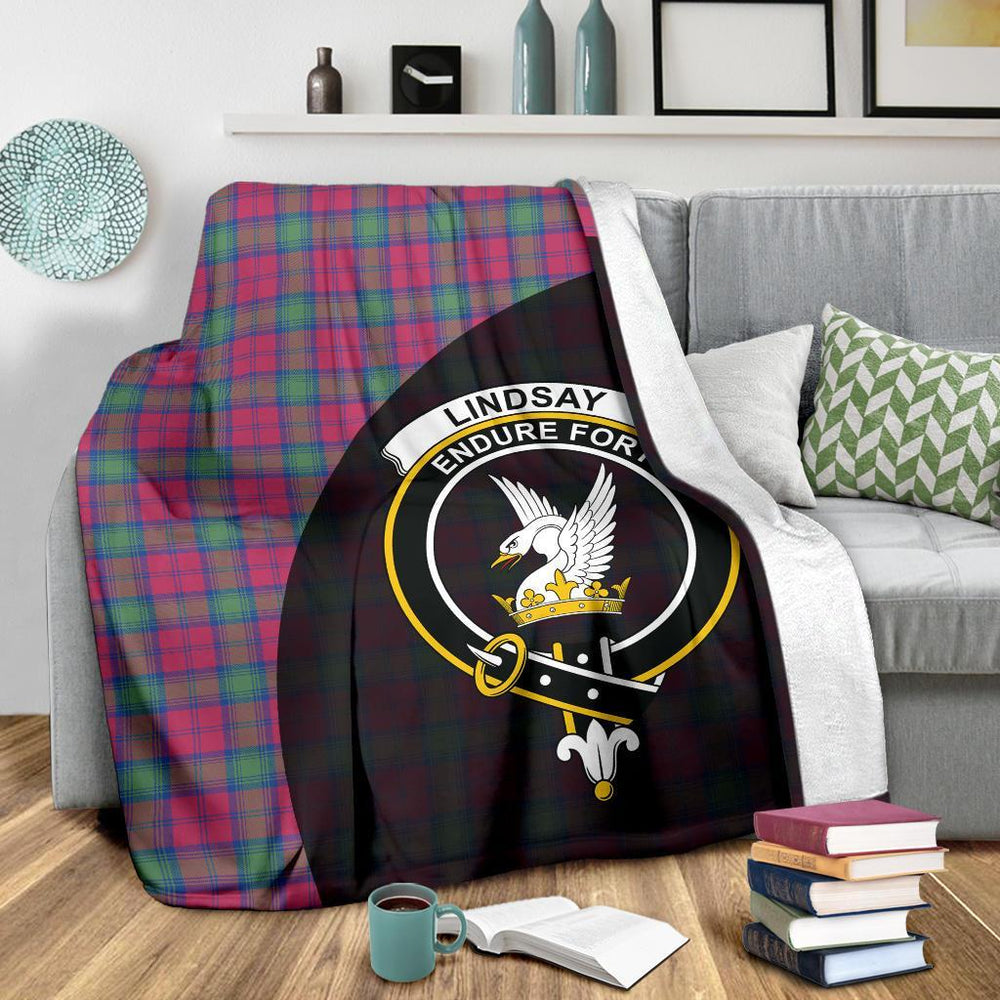 Clan Lindsay Ancient Tartan Crest Blanket Wave Style ZW76 Clan Lindsay Tartan Today   