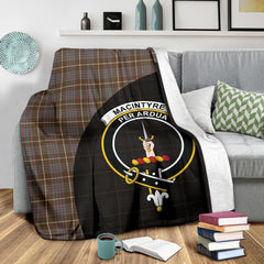 Clan MacIntyre Hunting Weathered Tartan Crest Blanket Wave Style OW77 Clan MacIntyre Tartan Today   