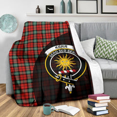 Clan Kerr Ancient Tartan Crest Blanket Wave Style GG58 Clan Kerr Tartan Today   