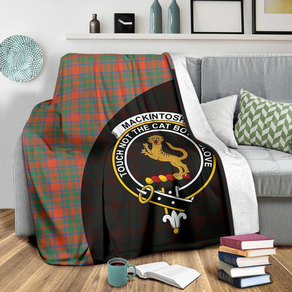Clan MacKintosh Ancient Tartan Crest Blanket Wave Style DO70 Clan MacKintosh / MacIntosh Tartan Today   