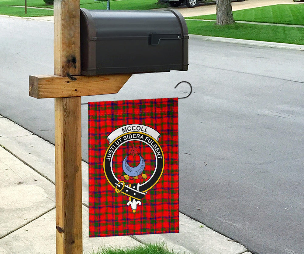Clan McColl Tartan Crest Garden Flag  - SPRG51 Clan Garden Tartan Today   
