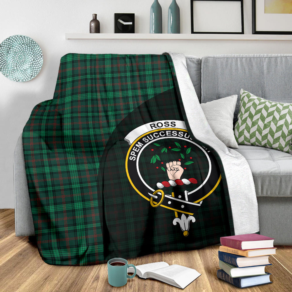 Clan Ross Hunting Modern Tartan Crest Blanket Wave Style  SPGS83 Clan Ross Tartan Today   