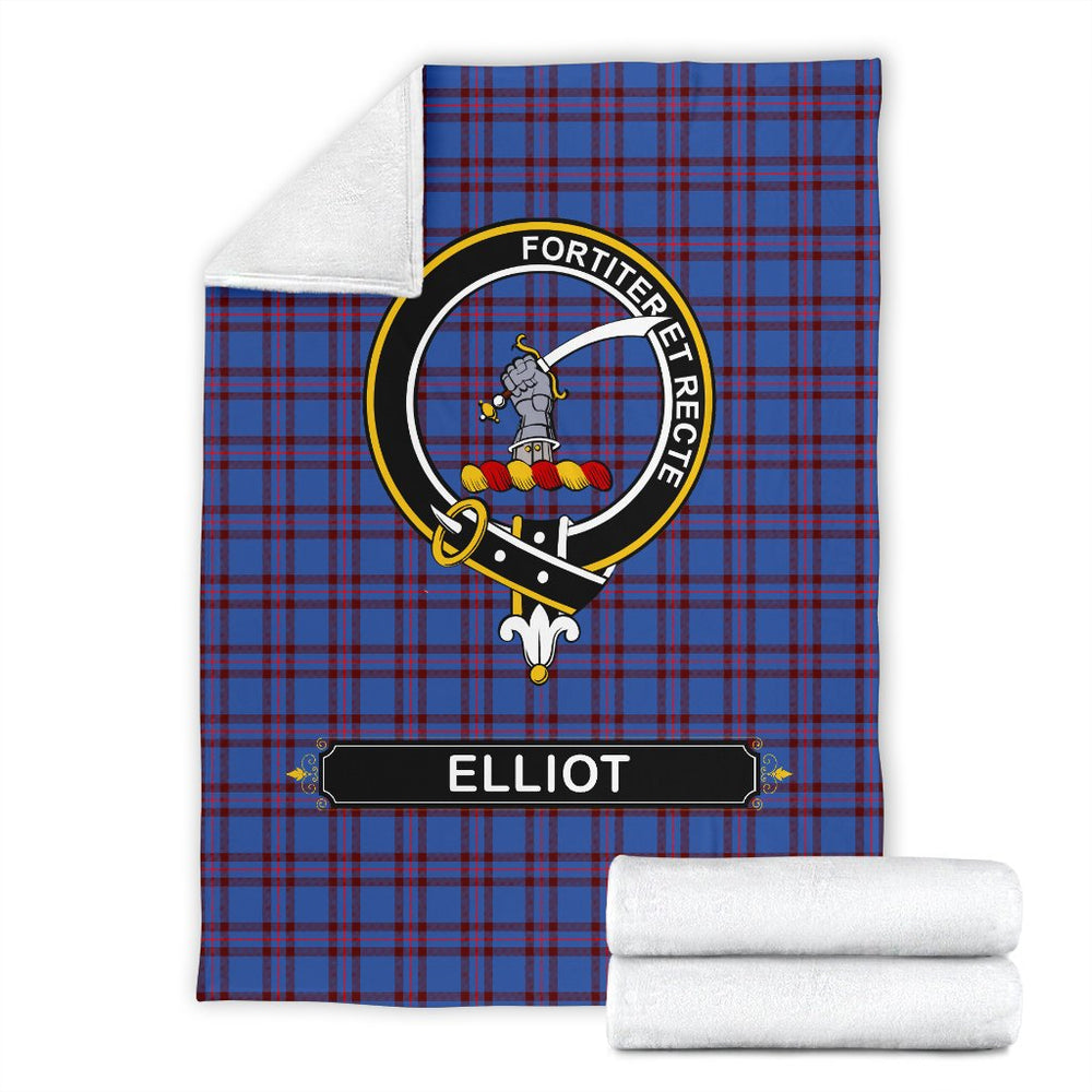 Clan Elliot Tartan Crest Blanket 3 Sizes VX58 Clan Elliot Tartan Today   