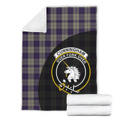 Clan Cunningham Dress Blue Dancers Tartan Crest Blanket 3 Sizes KE44 Clan Cunningham Tartan Today   