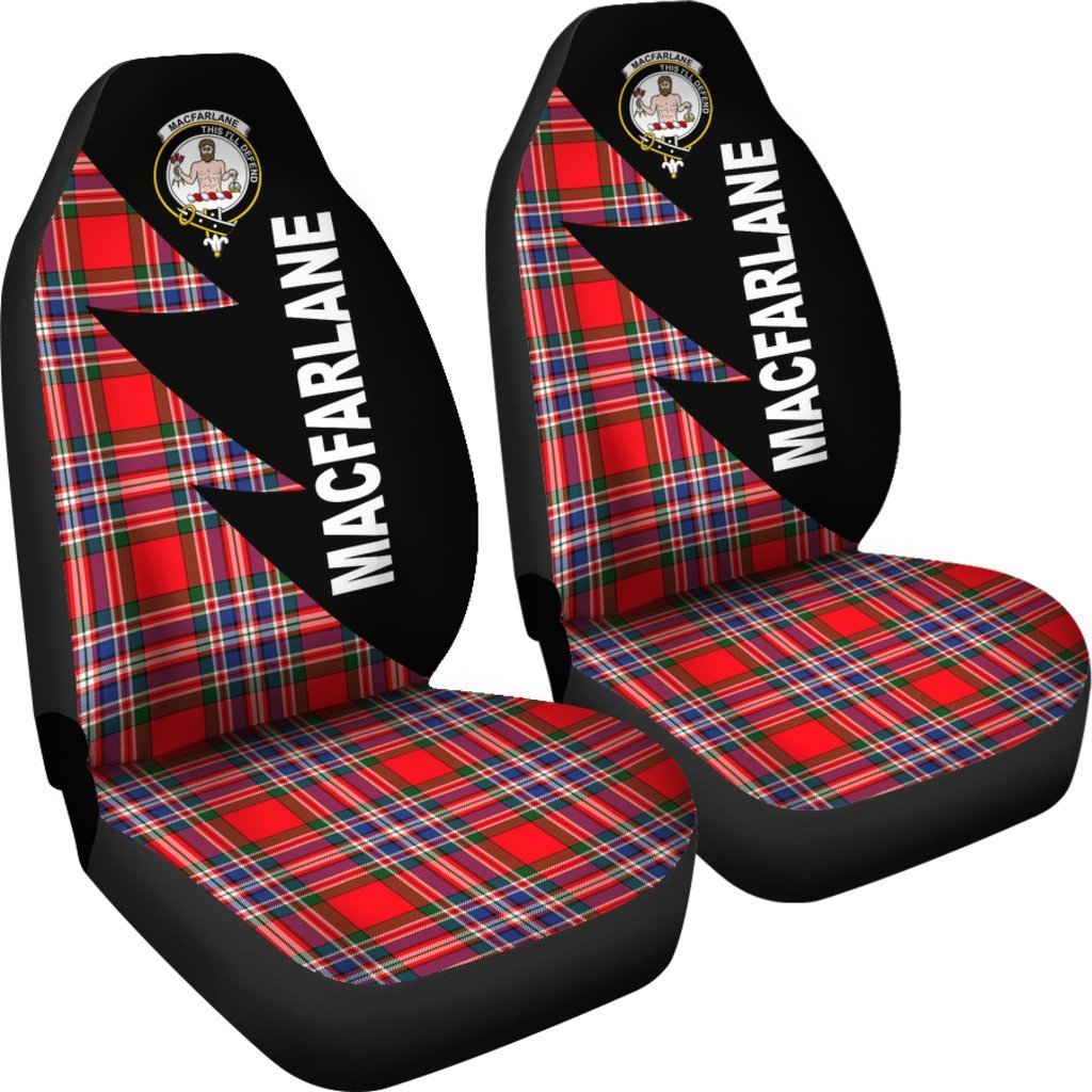 Clan MacFarlane Tartan Crest Car seat Cover CQ38 Clan MacFarlane Tartan Today   