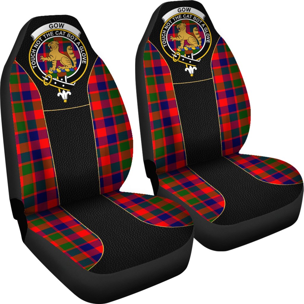 Clan Gow (or McGouan) Tartan Crest Car seat Cover AP56 Clan Gow Tartan Today   