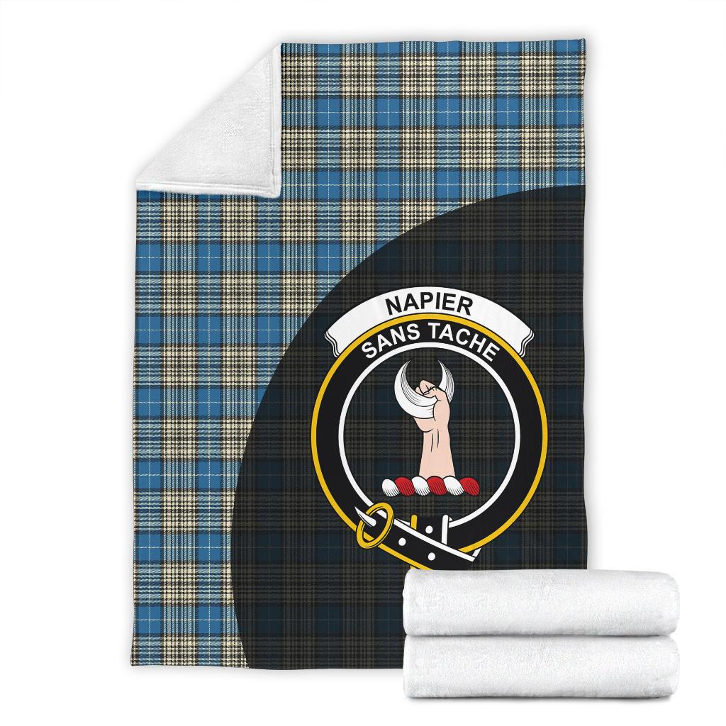 Clan Napier Ancient Tartan Crest Blanket 3 Sizes LR84 Clan Napier Tartan Today   