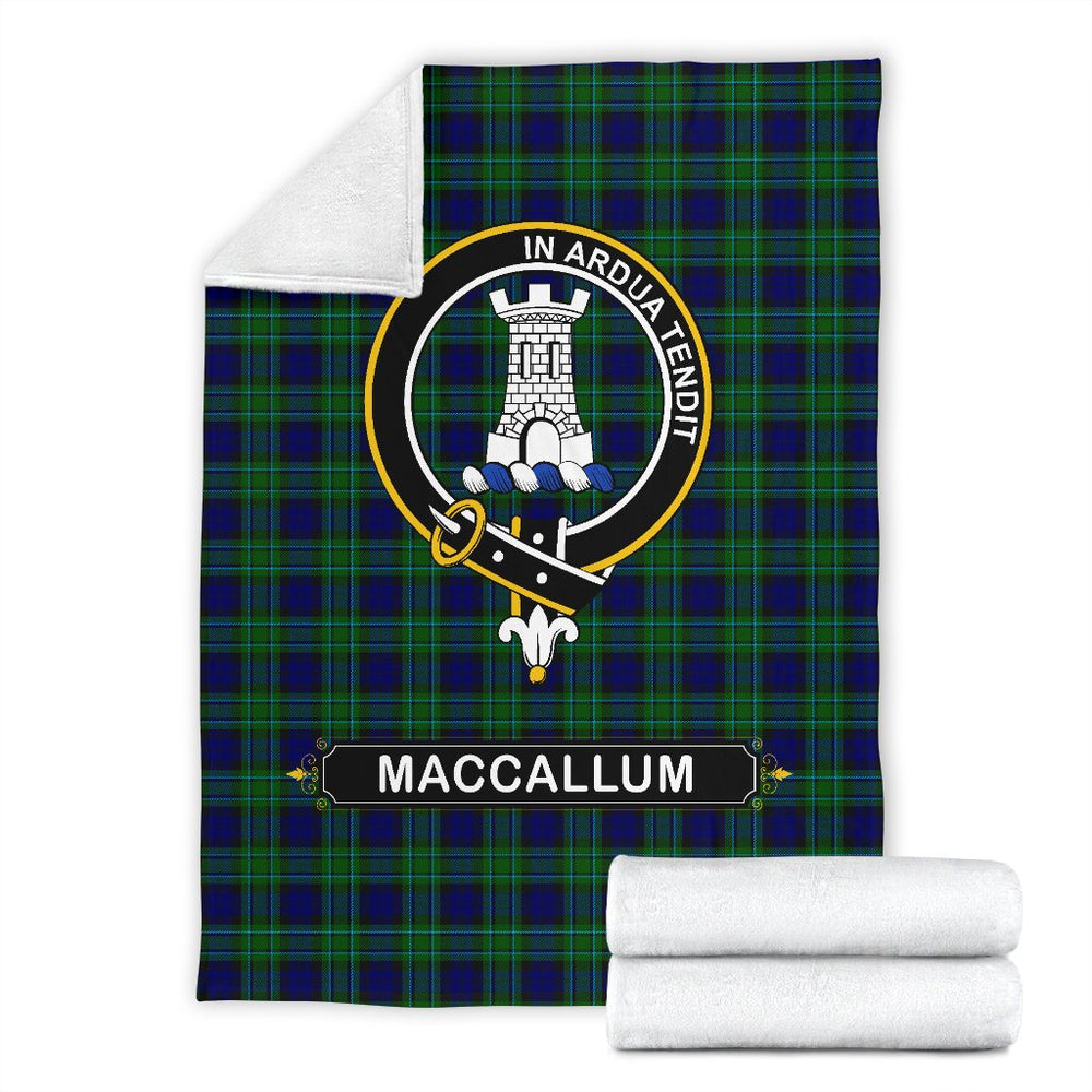 Clan MacCallum Tartan Crest BlanketsDB75 Clan MacCallum Tartan Today   