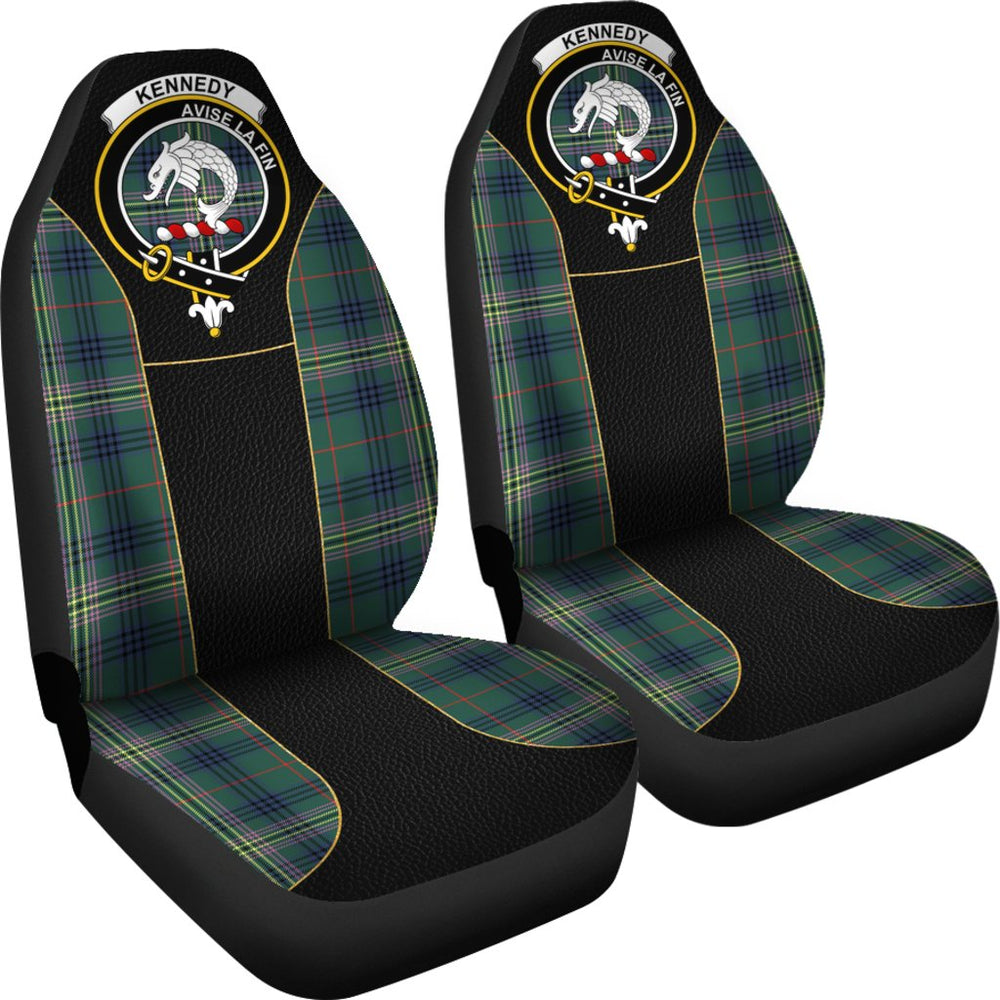 Clan Kennedy Modern Tartan Crest Car Seat Cover BM40 Clan Kennedy Tartan Today   