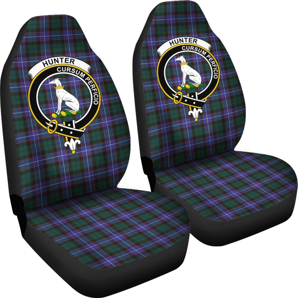 Clan Hunter Tartan Crest Car Seat Cover WN16 Clan Hunter Tartan Today   