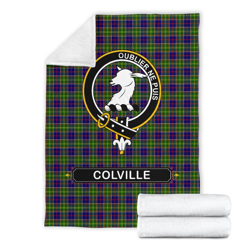 Clan Colville Family Tartan Crest Blanket 3 Sizes KU66 Clan Colville Tartan Today   