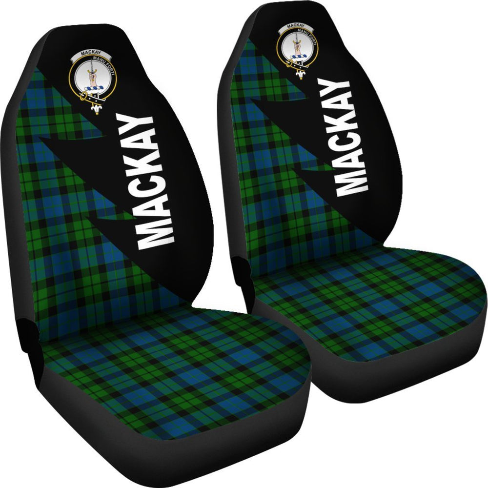 Clan MacKay Modern Tartan Crest Flash Style Car Seat Cover BE79 Clan MacKay Tartan Today   