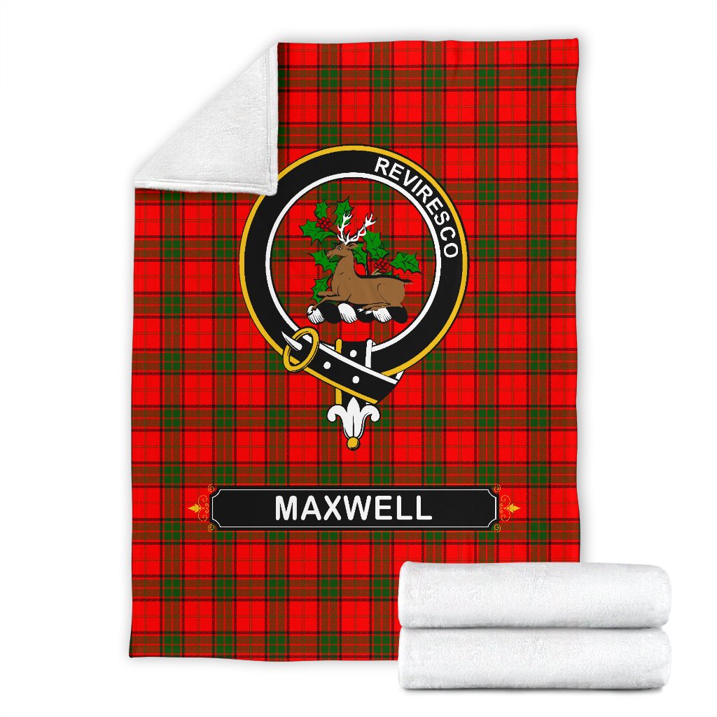 Clan Maxwell Family Tartan Crest BlanketsDH14 Clan Maxwell Tartan Today   