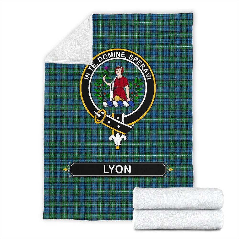 Clan Lyon Family Tartan Crest Blanket 3 Sizes ET69 Clan Hall Tartan Today   